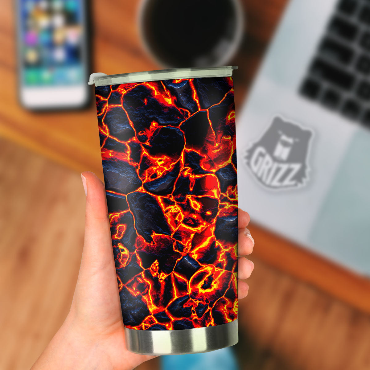 Lava Molten Print Tumbler-grizzshop