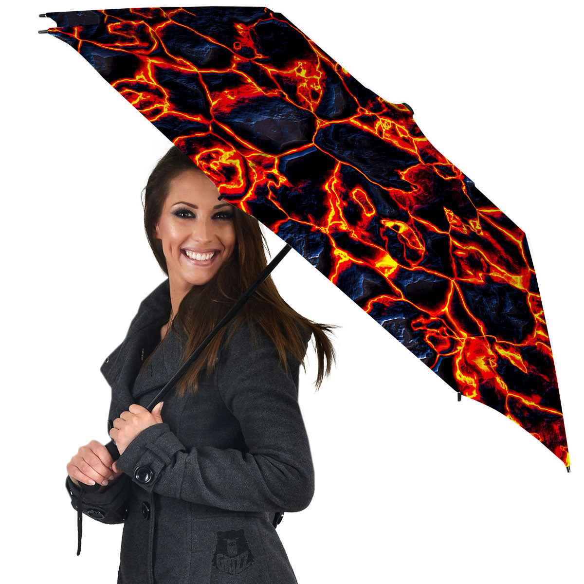 Lava Molten Print Umbrella-grizzshop