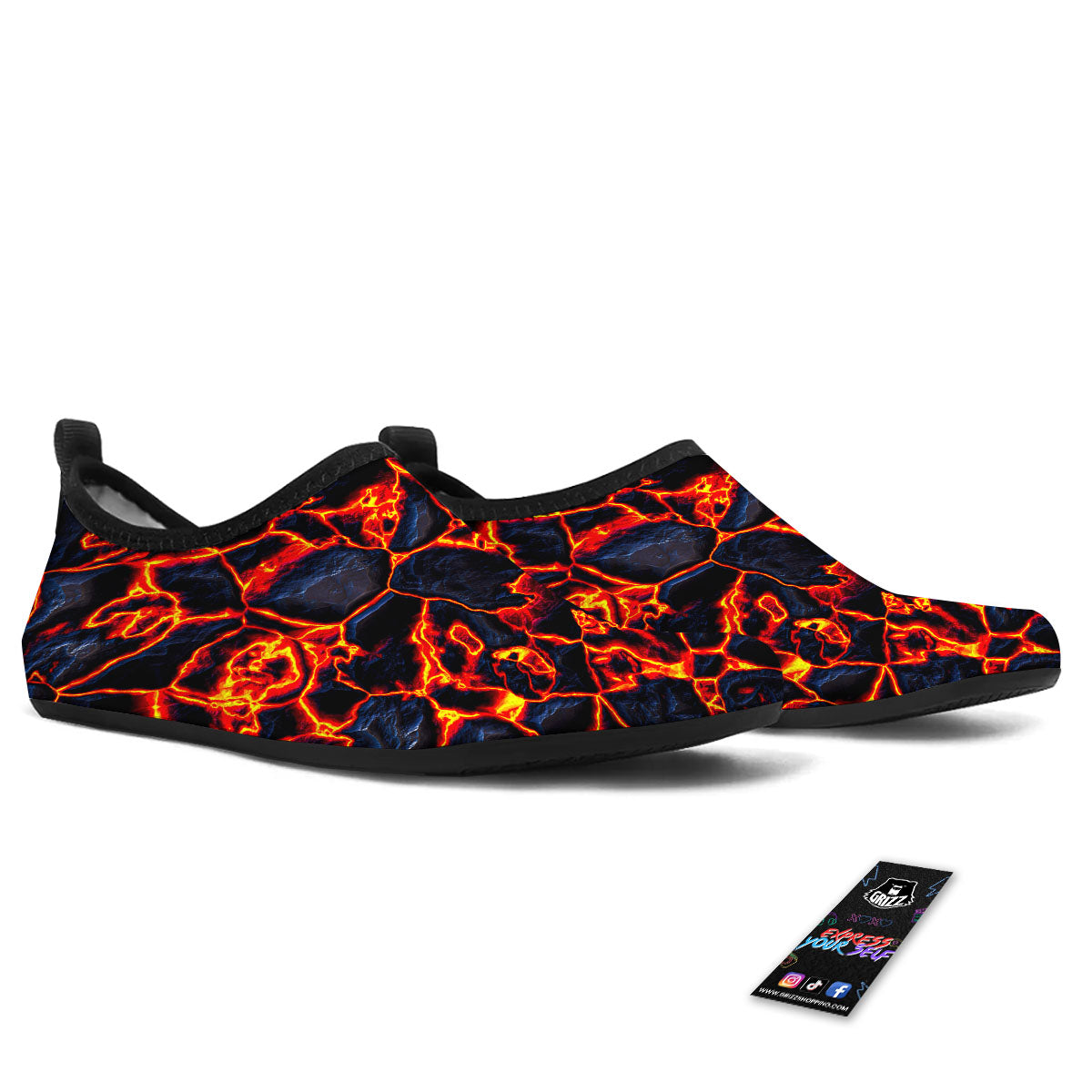 Lava Molten Print Water Shoes-grizzshop