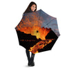 Lava Volcano Print Umbrella-grizzshop