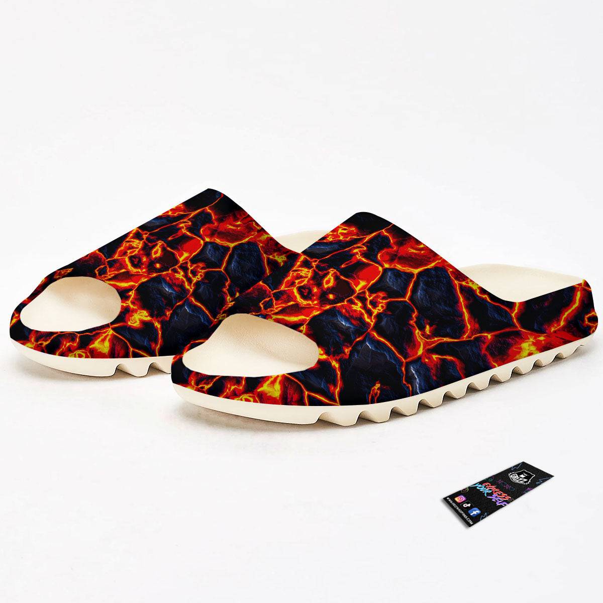 Lava Molten Print Sandals-grizzshop