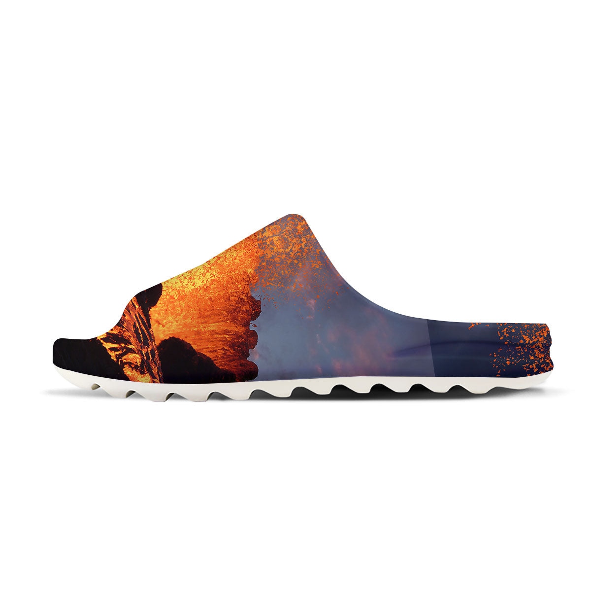 Lava Volcano Print Sandals-grizzshop