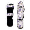 Lavender Floral Print Pattern Muay Thai Shin Guards-grizzshop