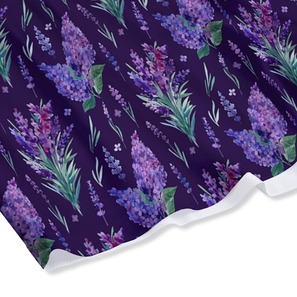 Lavender Purple Print Pattern Mesh Shorts-grizzshop