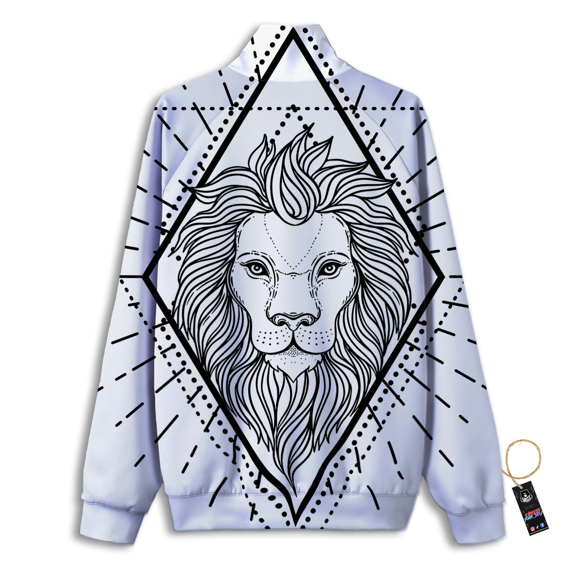 Lavender Purple Print Pattern Track Jacket-grizzshop