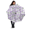 Lavender White And Purple Print Pattern Umbrella-grizzshop