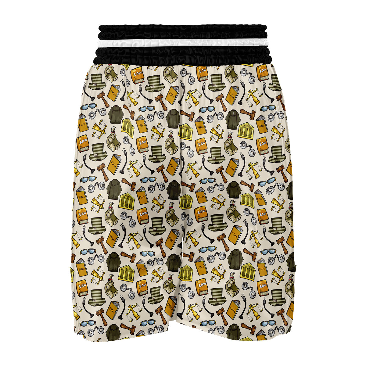 Lawyer And Justice Print Pattern Boxing Shorts-grizzshop