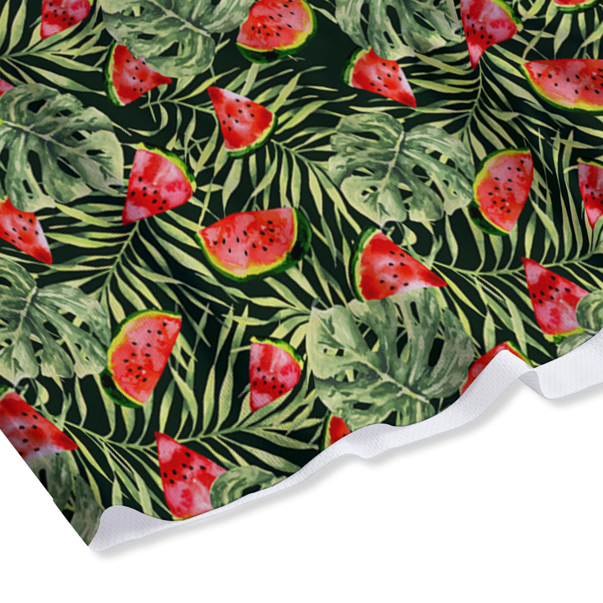 Ivy Leaf Green Print Pattern Mesh Shorts