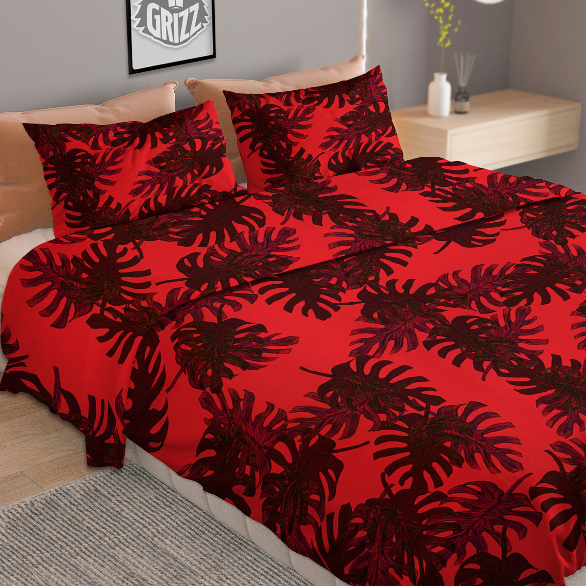 Leopard Teal And White Print Pattern Duvet Cover Bedding Set