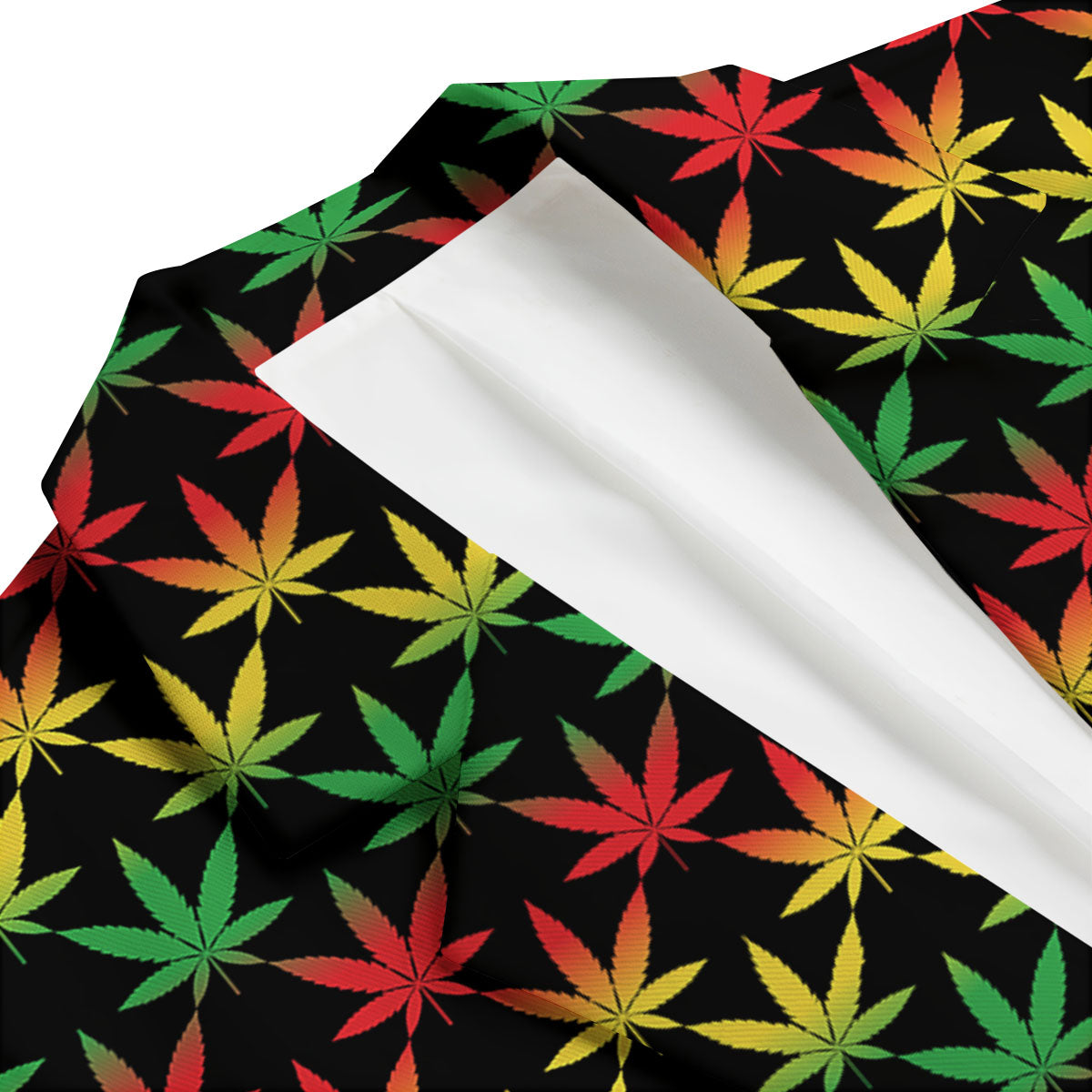 Leaf Reggae Marijuana Print Pattern Men's Blazer-grizzshop