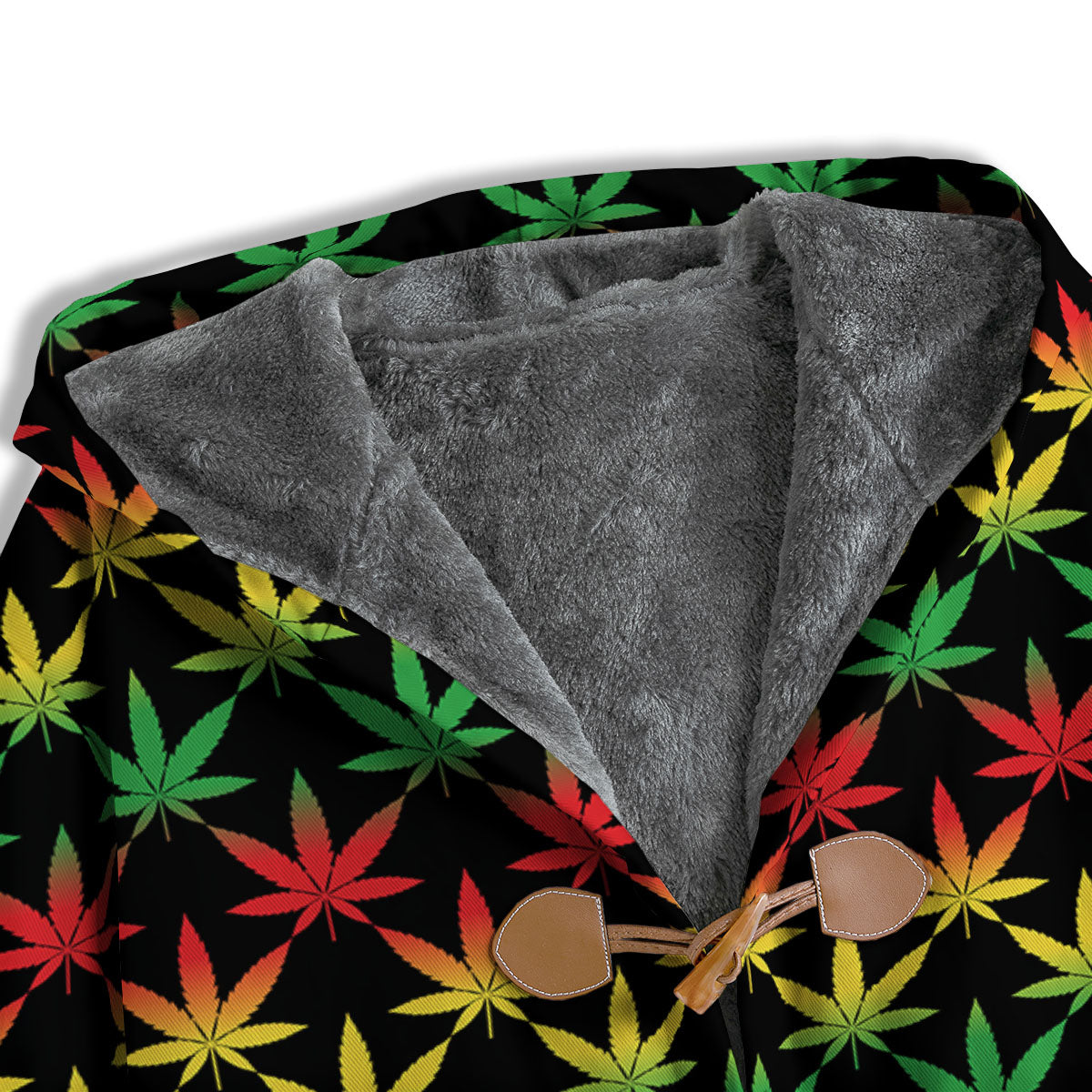 Leaf Reggae Marijuana Print Pattern Men's Windbreaker Jacket-grizzshop