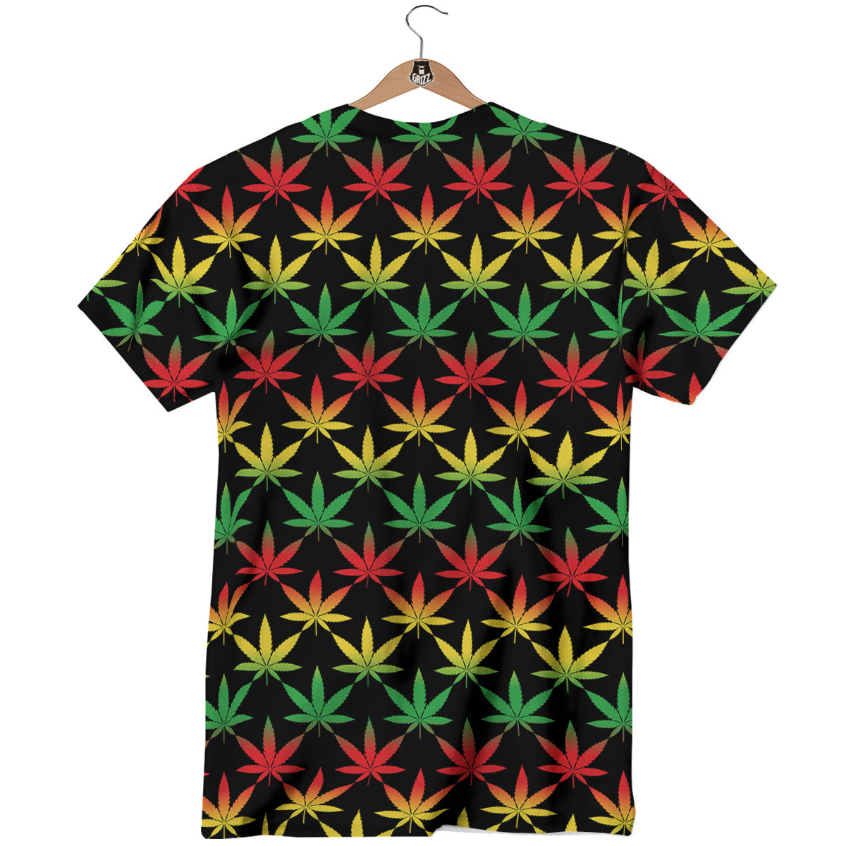 Leaf Reggae Marijuana Print Pattern T-Shirt-grizzshop