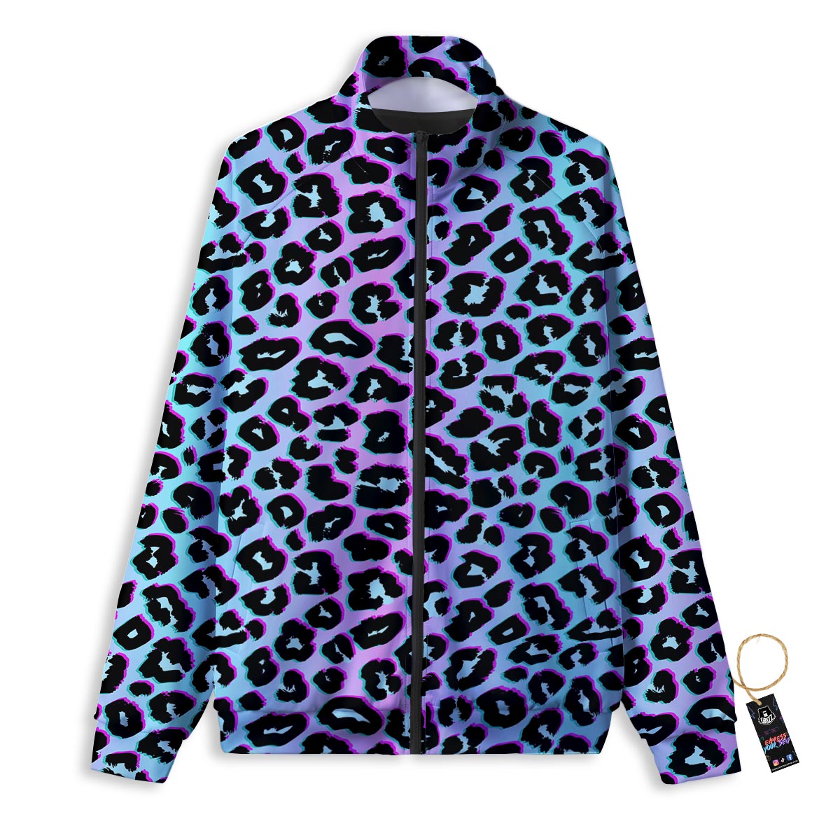 Leaf Reggae Marijuana Print Pattern Track Jacket-grizzshop