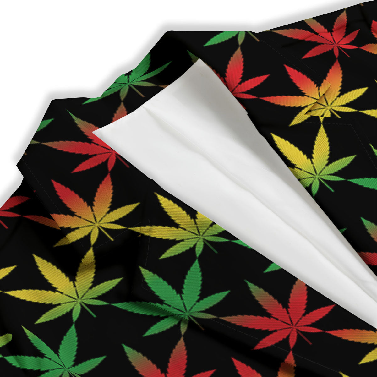 Leaf Reggae Marijuana Print Pattern Women's Blazer-grizzshop