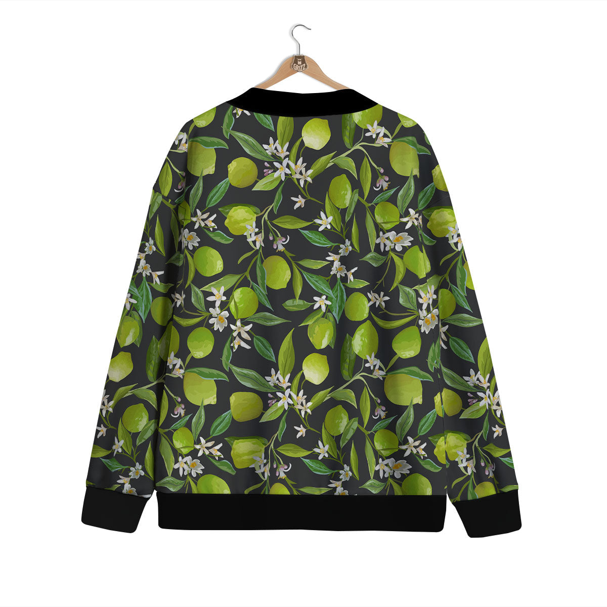 Lemon And Lime Print Pattern Cardigan-grizzshop