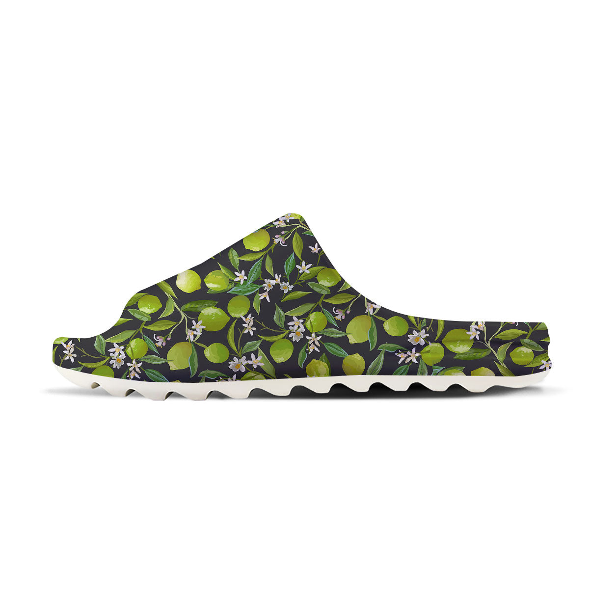 Lemon And Lime Print Pattern Sandals-grizzshop