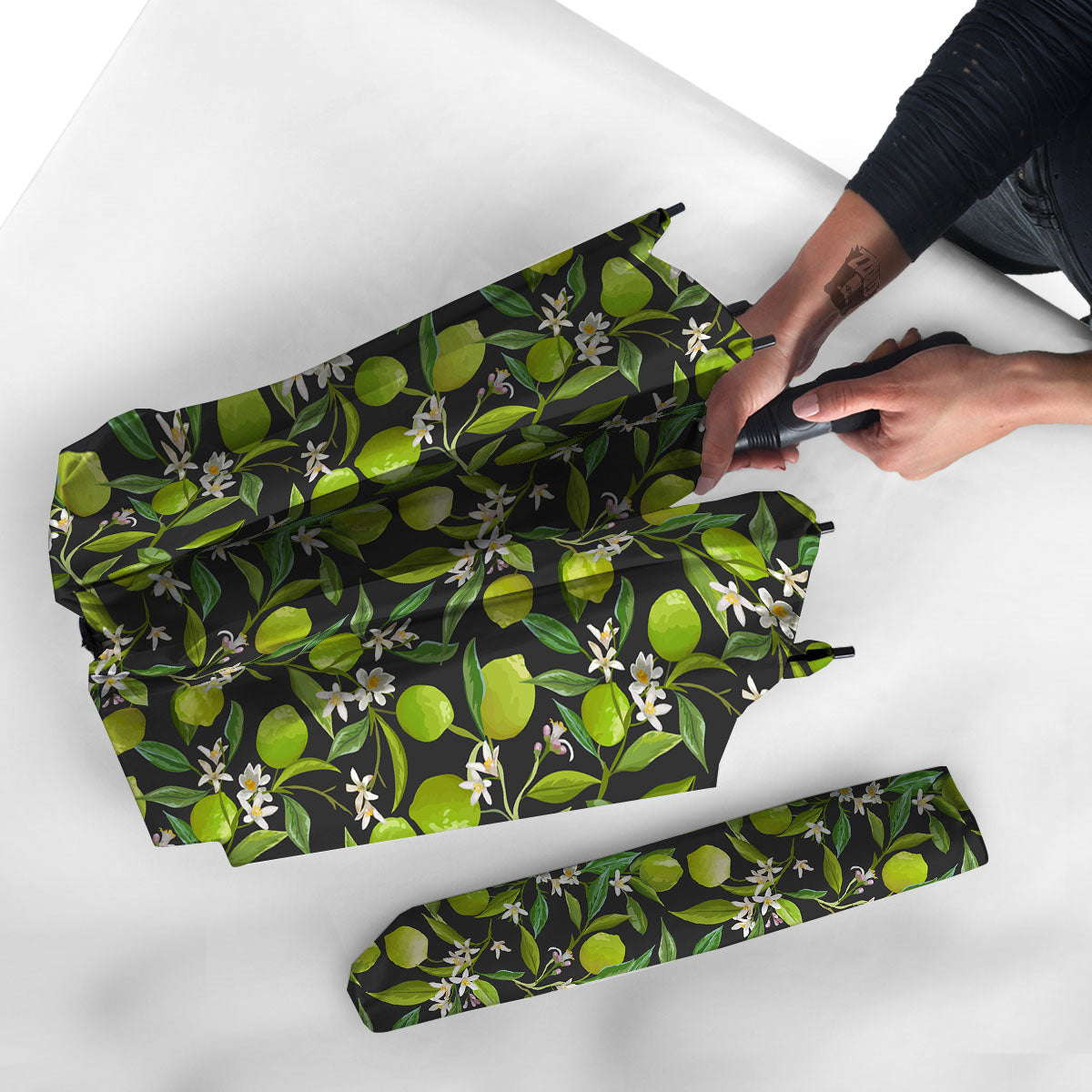 Lemon And Lime Print Pattern Umbrella-grizzshop