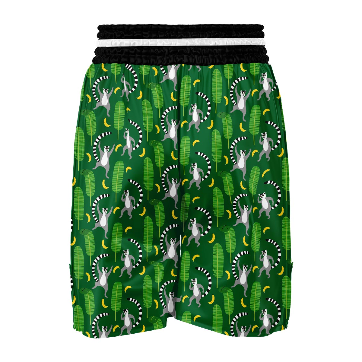 Lemur Print Pattern Boxing Shorts-grizzshop