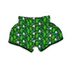 Lemur Print Pattern Muay Thai Boxing Shorts-grizzshop