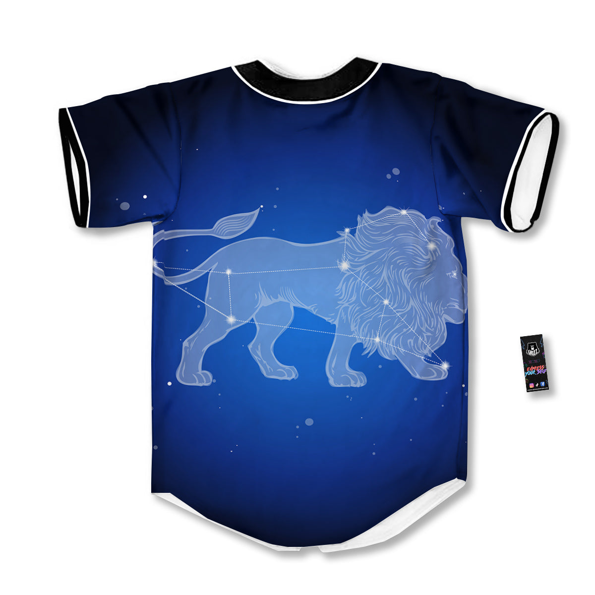 Leo Constellation Print Baseball Jersey-grizzshop