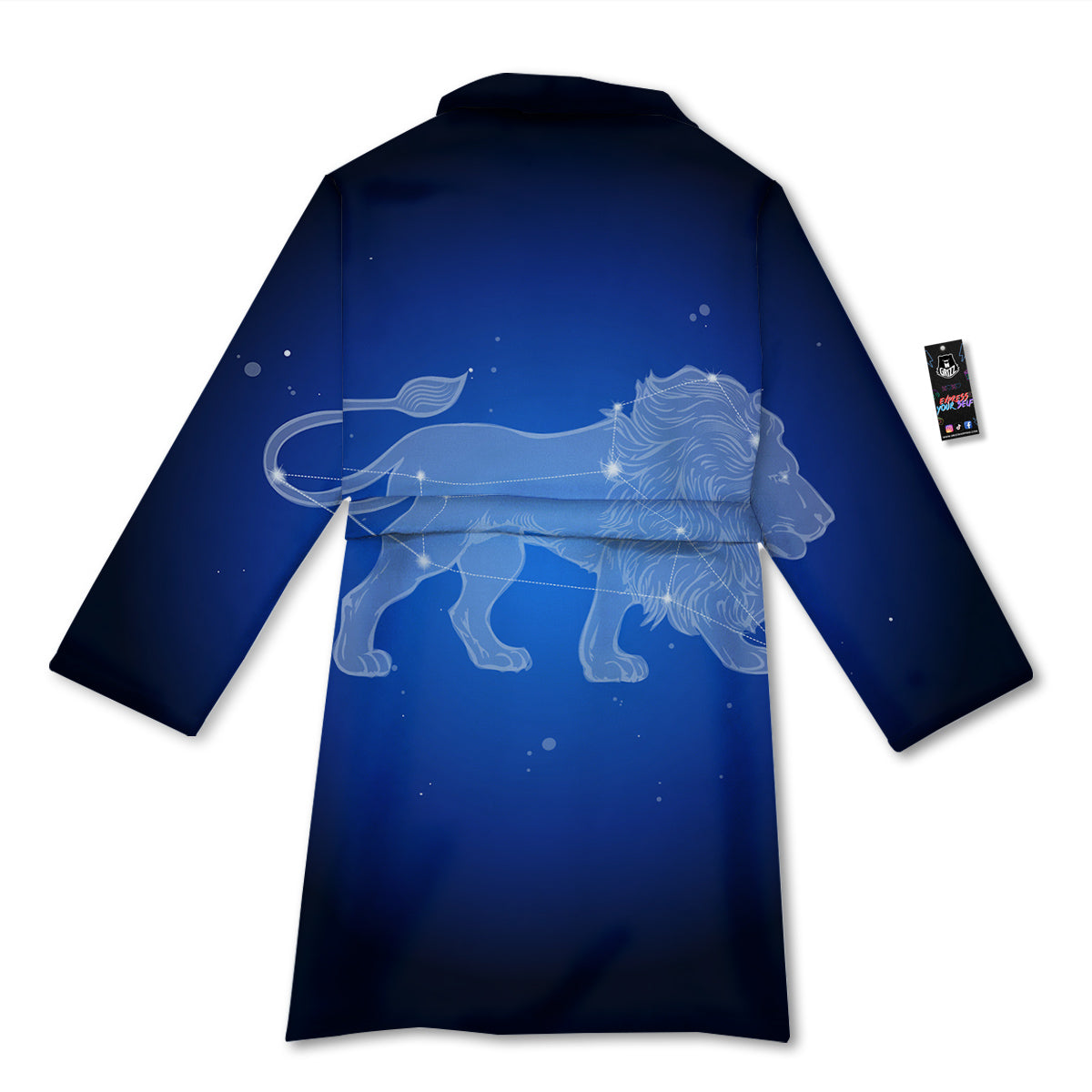 Leo Constellation Print Bathrobe-grizzshop