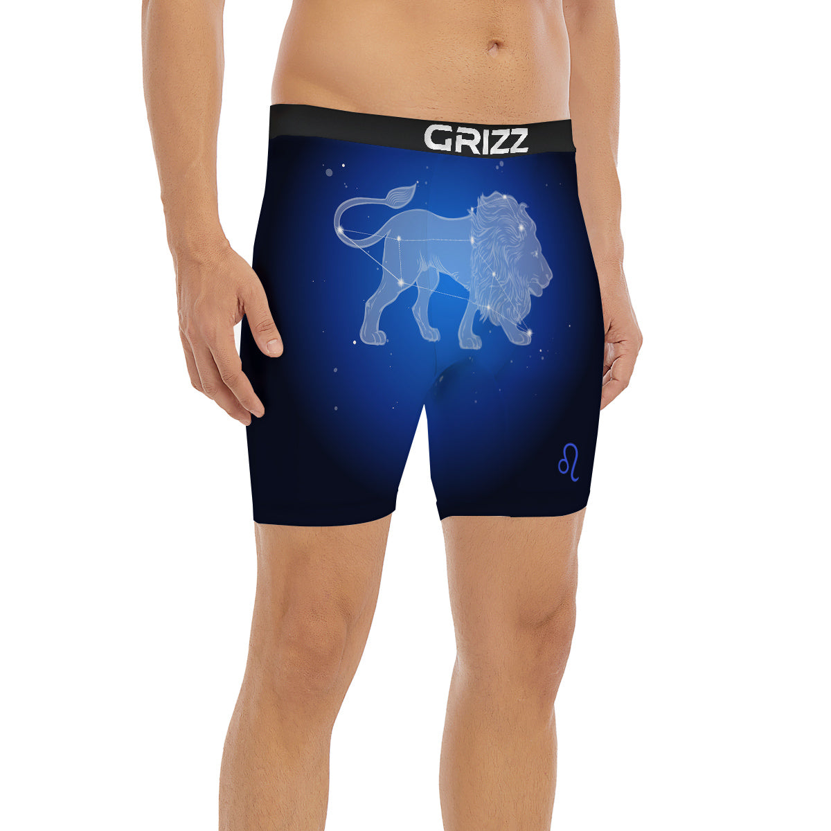 Leo Constellation Print Boxer Briefs-grizzshop