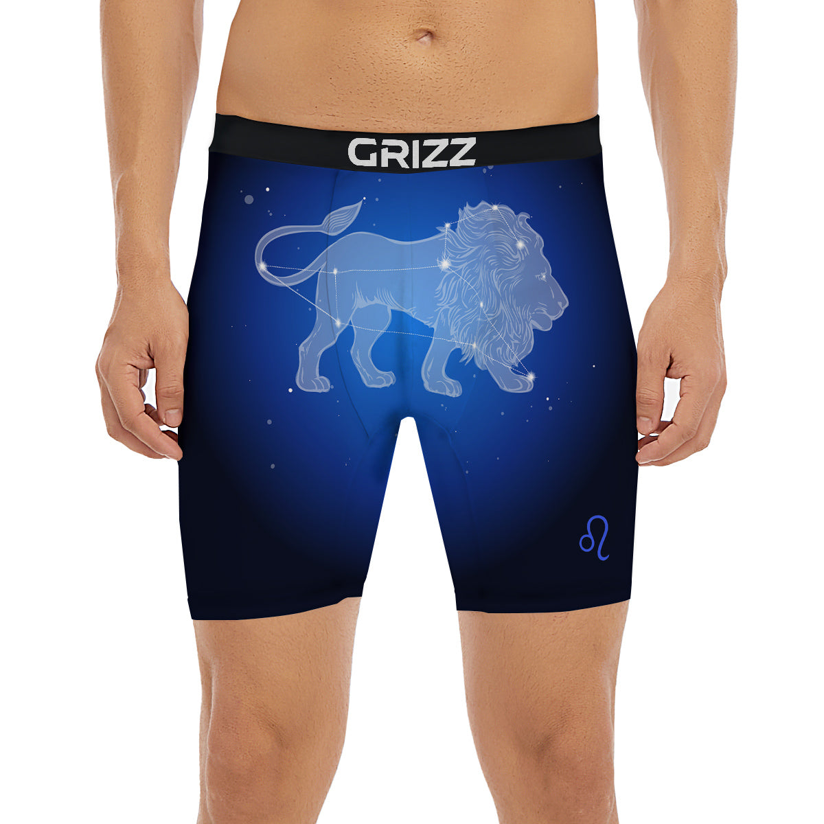 Leo Constellation Print Boxer Briefs-grizzshop