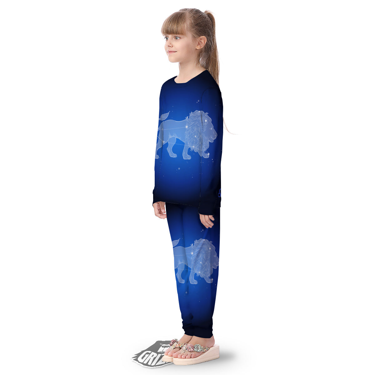Leo Constellation Print Kid's Pajamas-grizzshop