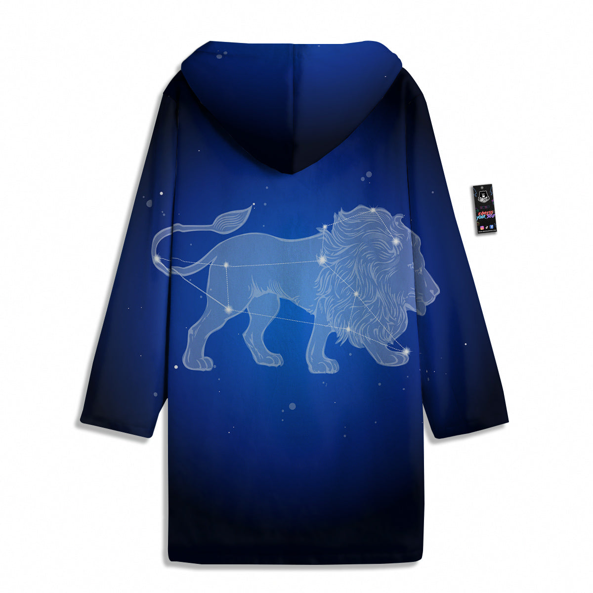 Leo Constellation Print Men's Windbreaker Jacket-grizzshop