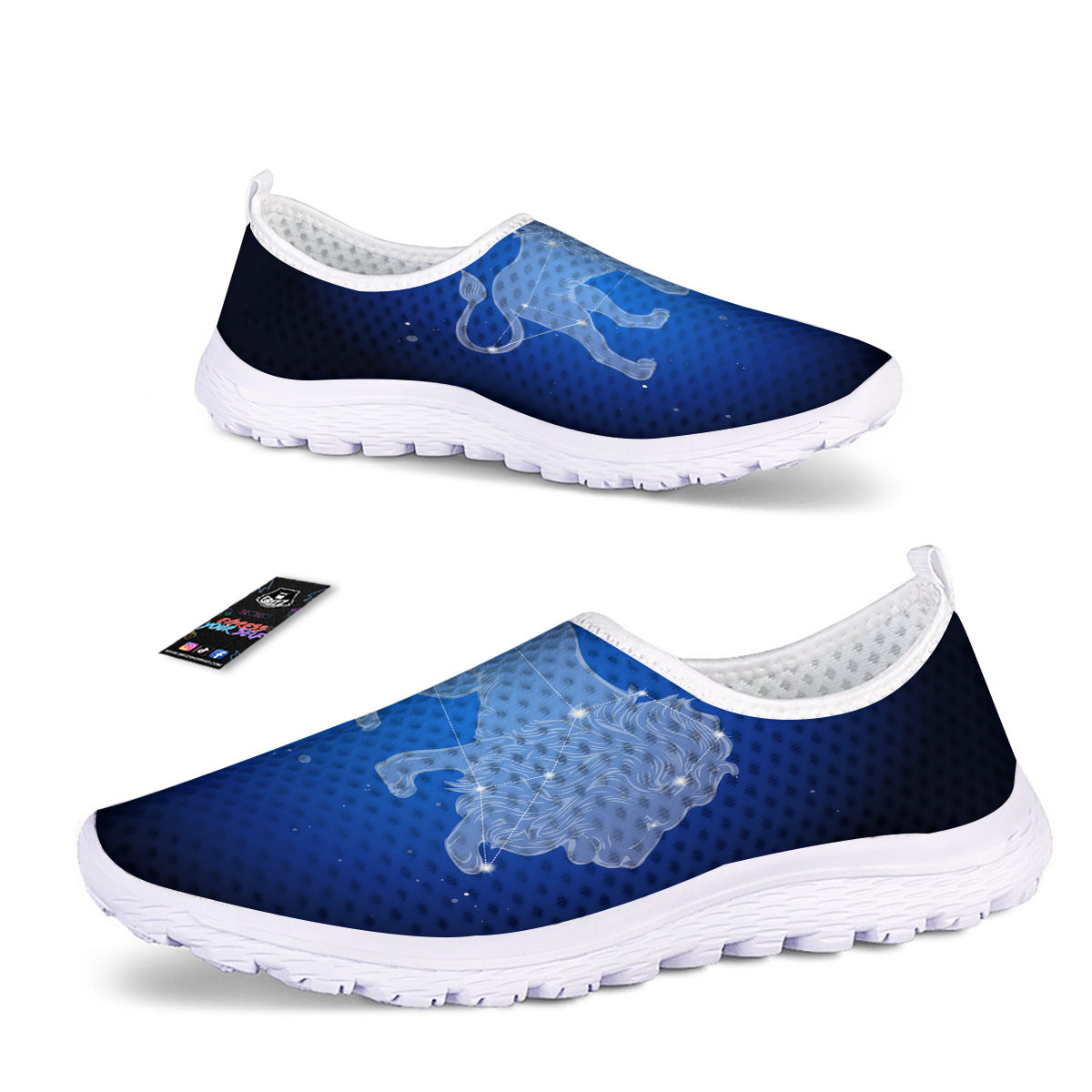 Leo Constellation Print Nurse Shoes-grizzshop