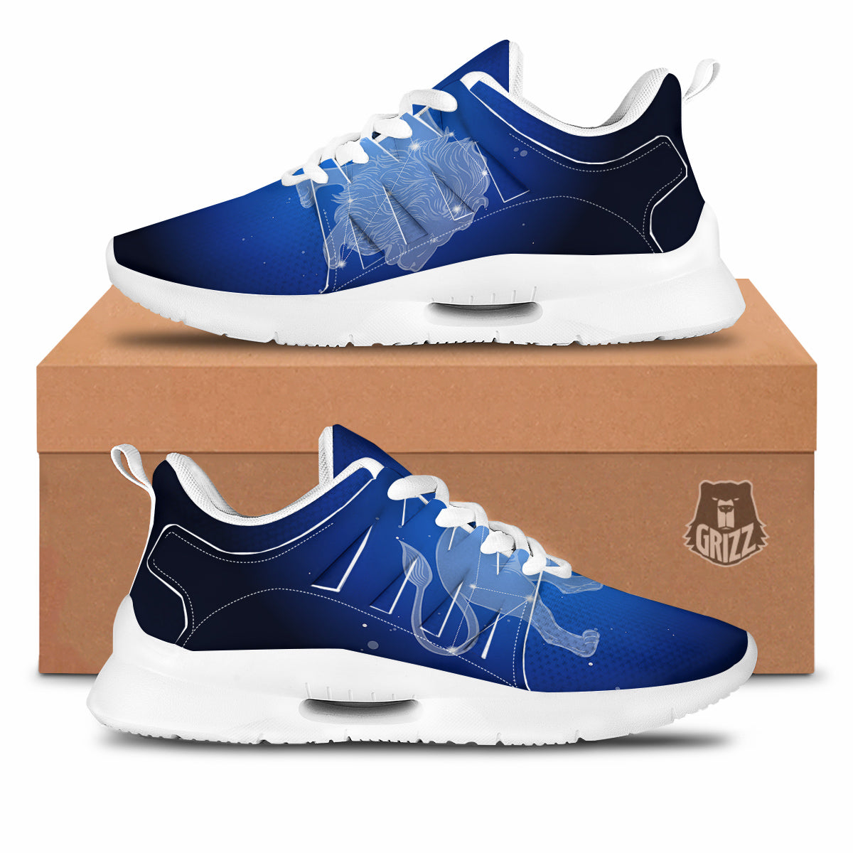 Leo Constellation Print Tennis Shoes-grizzshop