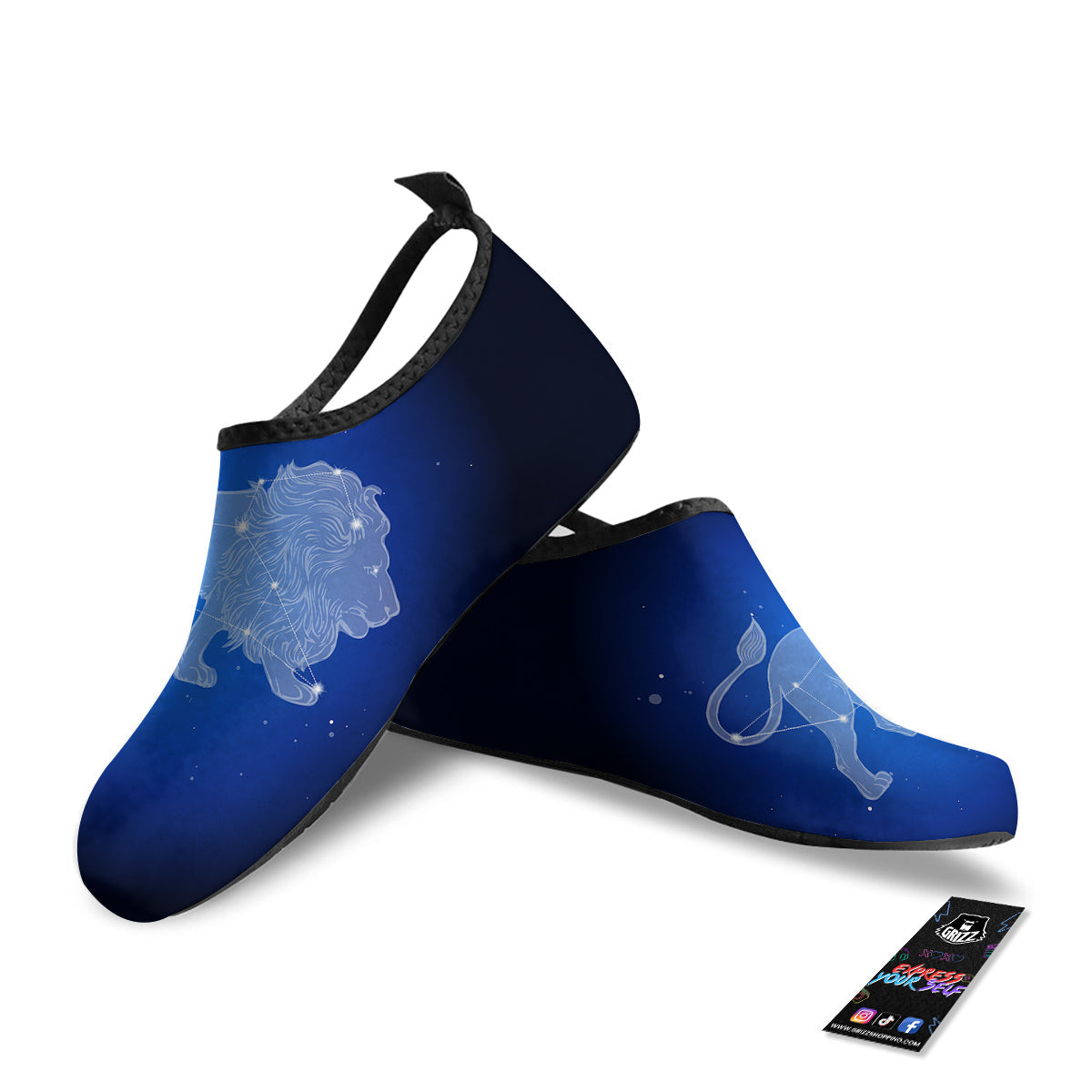 Leo Constellation Print Water Shoes-grizzshop