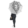 Leo Sign White And Black Print Umbrella-grizzshop