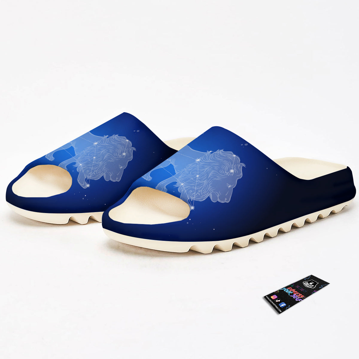 Leo Constellation Print Sandals-grizzshop