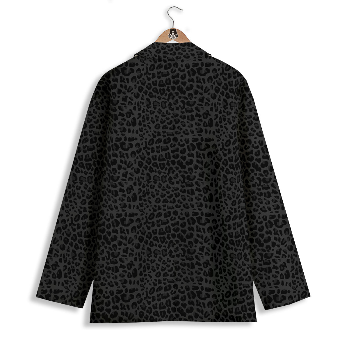 Leopard Black Print Women's Blazer-grizzshop