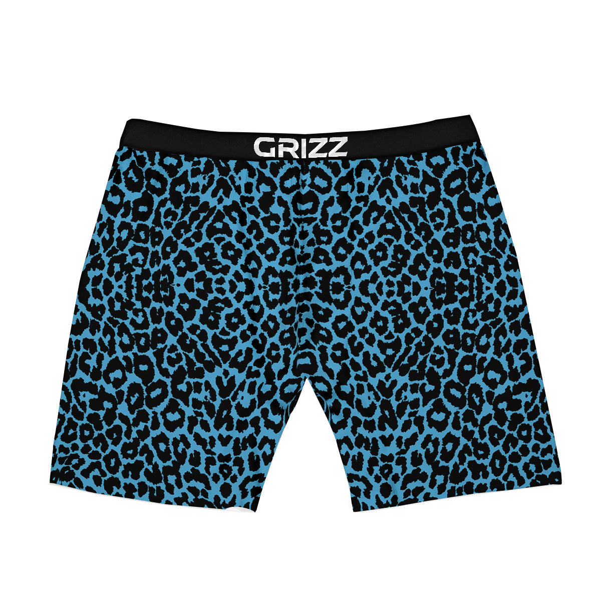 Leopard Blue Print Boxer Briefs-grizzshop