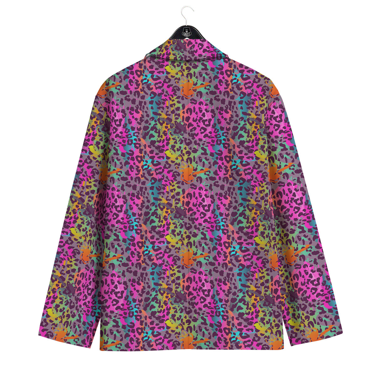 Leopard Colorful Print Men's Sport Coat-grizzshop
