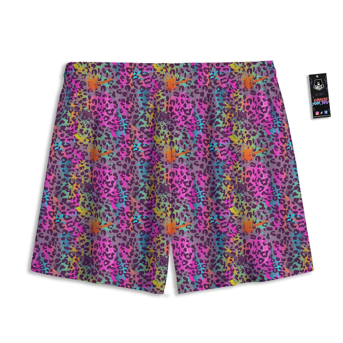 Jaguar Galaxy Print Mesh Shorts
