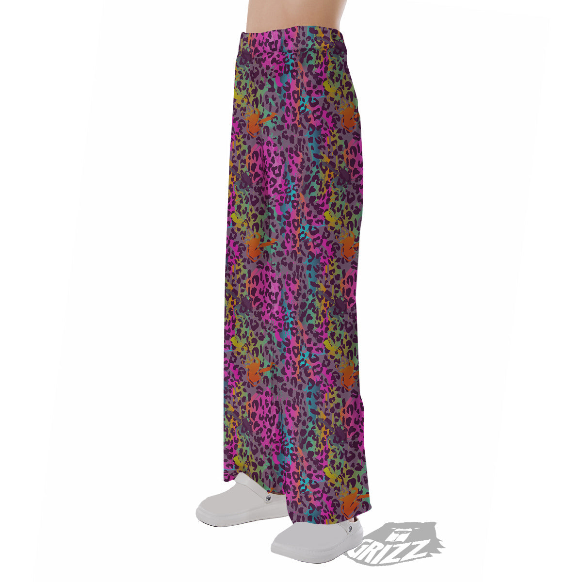 Leopard Colorful Print Pajama Pants-grizzshop