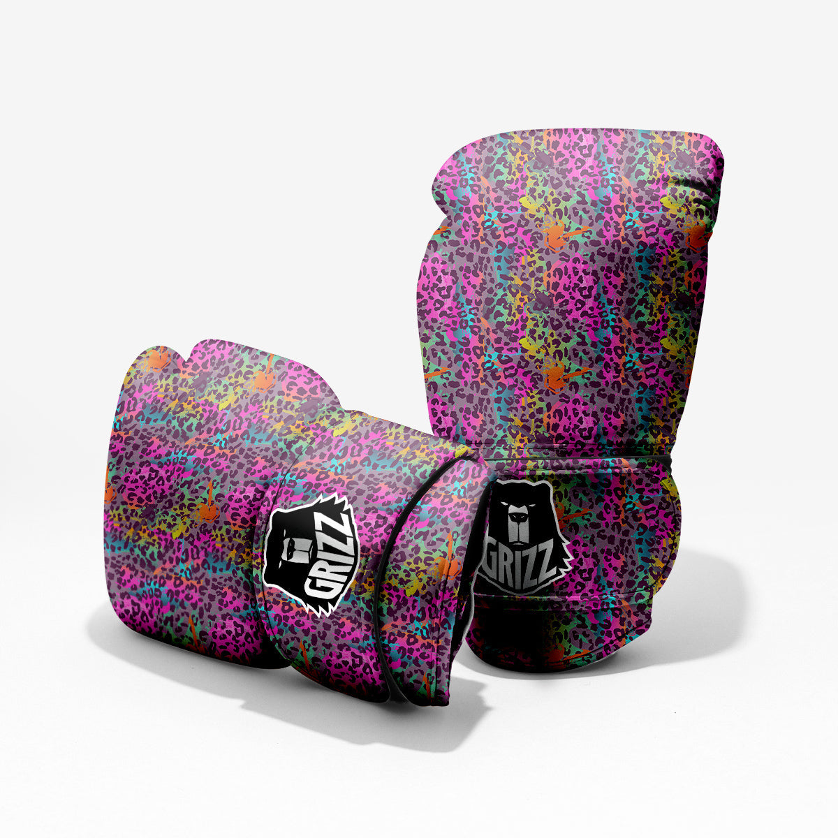 Leopard Colorful Print Pro Boxing Glove