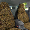 Leopard Glitter Gold Print Car Seat Covers-grizzshop