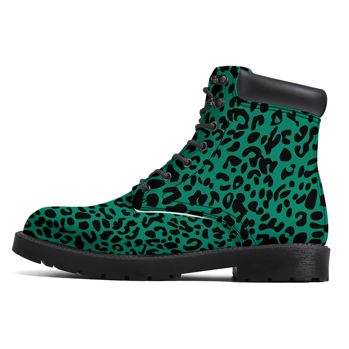 Leopard Green Print Boots-grizzshop