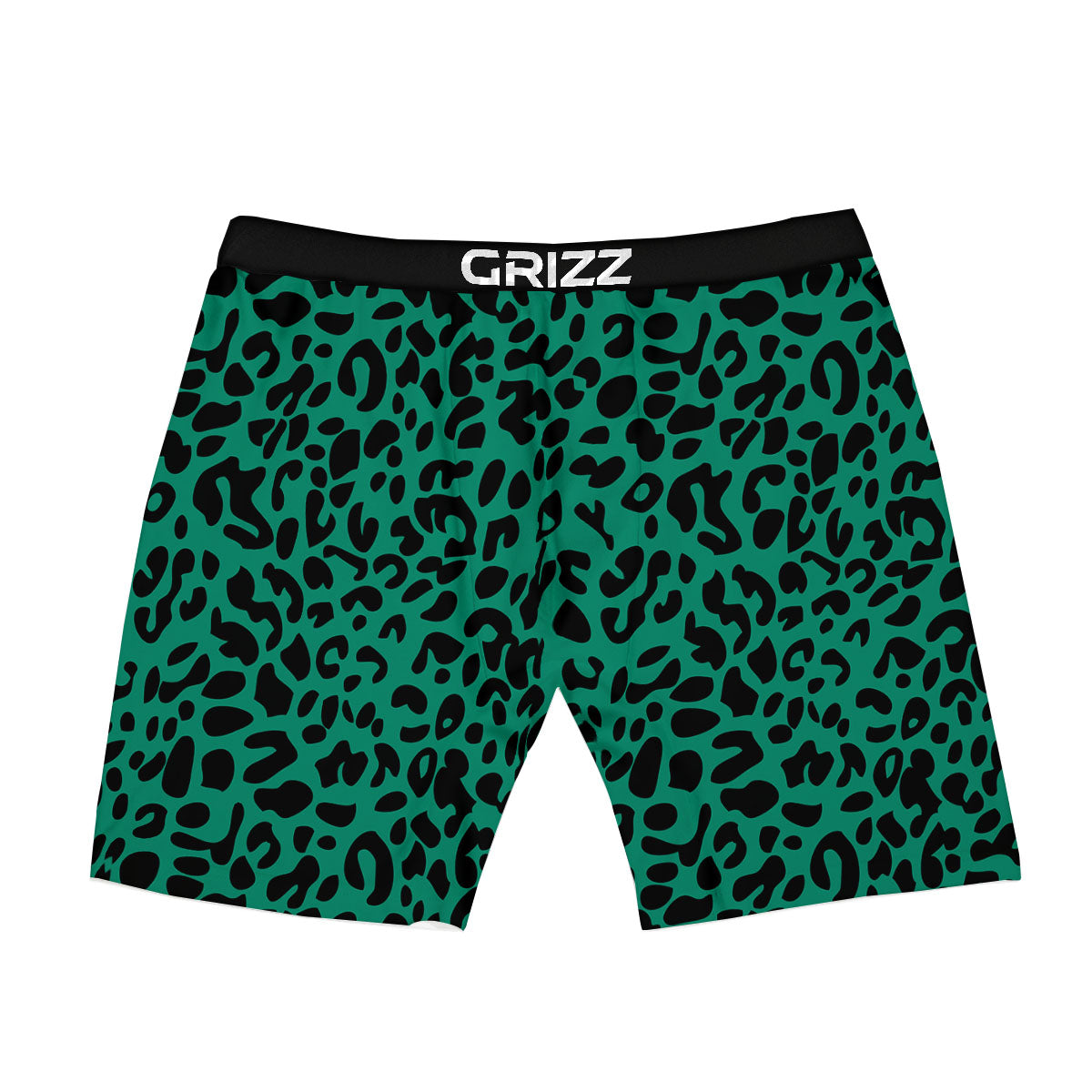 Leopard Green Print Boxer Briefs-grizzshop