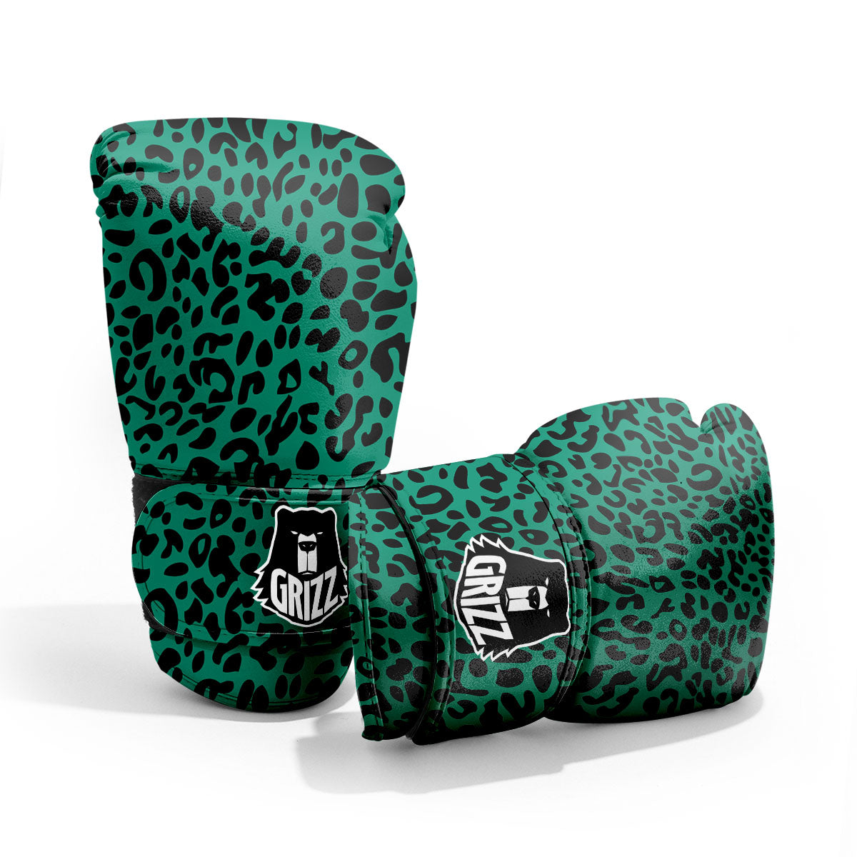 Leopard Green Print Pro Boxing Glove
