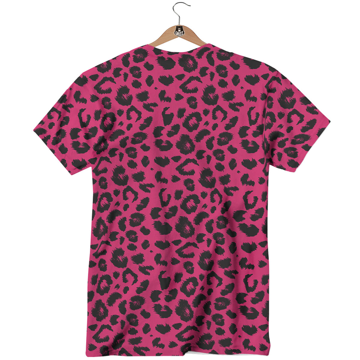Leopard Hot Pink Print T-Shirt-grizzshop