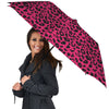 Leopard Hot Pink Print Umbrella-grizzshop