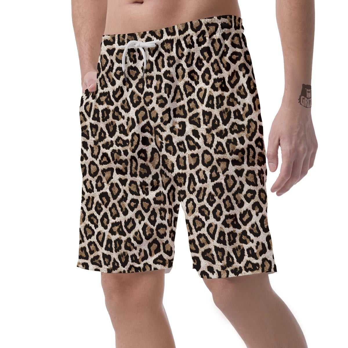 Leopard Men's Shorts-grizzshop