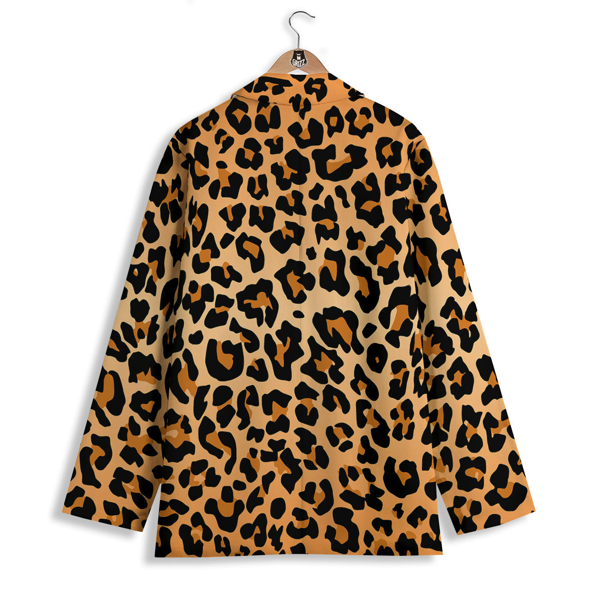 Leopard Orange Print Women's Blazer-grizzshop