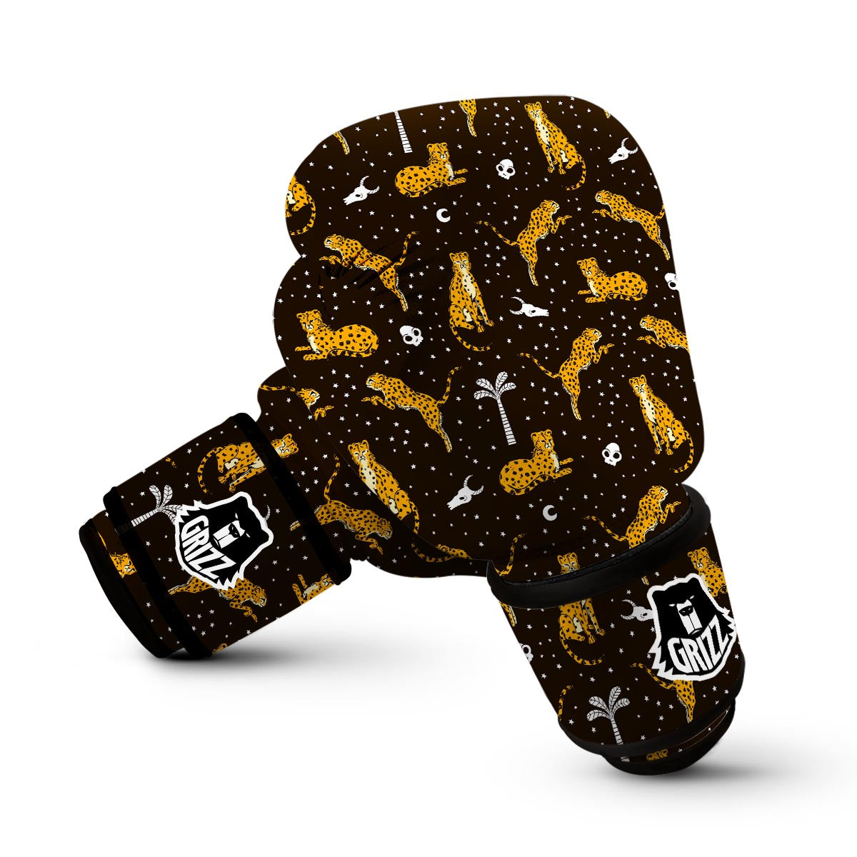 Leopard Pattern Boxing Gloves-grizzshop