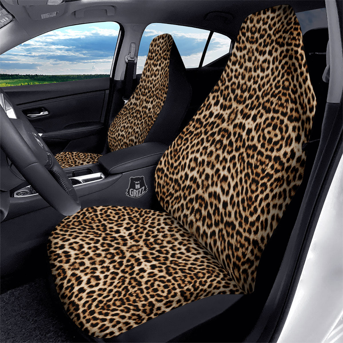 Leopard Pattern Car Seat Covers-grizzshop